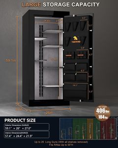 TIGERKING Home Safe & Pistols, 45 minuti 1200 ° Armadio in acciaio resistente al fuoco, scaffali modulari, 406 libbre - Product Image 3