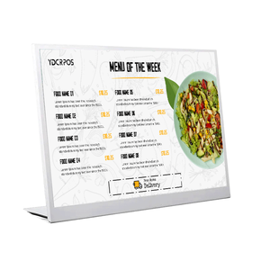 带发光二极管广告显示餐厅电子标牌的桌面数字菜单板 - Product Image 1