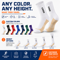 Chaussettes de sport athlétiques unisexes en tricot avec logo personnalisé, chaussettes de sport en coton respirantes, absorbant la transpiration, mi-mollet, pour la course à pied et le basketball