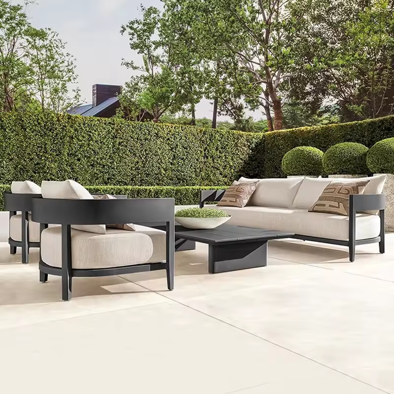 Half Circle Outdoor Furniture Stylish Rattan Sofas