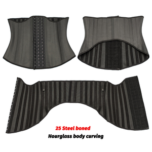 <span class=keywords><strong>Corset</strong></span> en latex à armatures en acier, ceinture amincissante pour le <span class=keywords><strong>ventre</strong></span>, gaine de maintien sous le buste, gaine de mise en forme pour l'entraînement, ceinture de maintien de la taille, shaper - Product Image 5