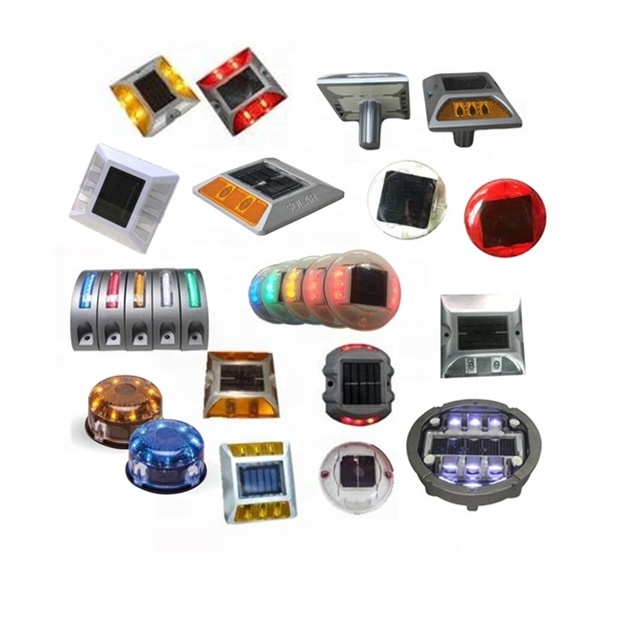 Алюминиевый светоотражающий дорожный отражатель на солнечной батарее/Дорожный кошачий глаз/Дорожный маркер безопасности, светоотражающий дорожный отражатель