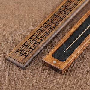 Quemador de Incienso de Madera con Diseño Personalizado, Caja de Madera Tradicional China, Soporte para Varillas de Incienso - Product Image 2
