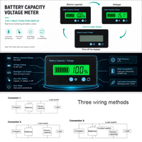 Zingear Digital Only Car Voltmeter 12V 24V Akurasi 1% Hijau Biru Putih GY-6S Indikator Daya Tampilan Layar