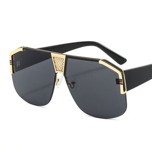 Nuevas Gafas de Sol Retro Cuadradas con Degradado 2021 para Mujer, Protección UV400, Forma de Escudo, Gafas de Sol Extra Grandes para Hombre - Product Image 6