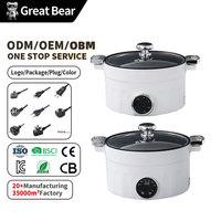 Cuisinière électrique à pression grande capacité 4L Great Bear, pot antiadhésif, portable, multi-usages pour la cuisine