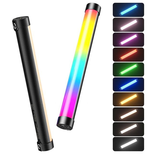 Handheld Full Color RGB Stick Light Magnetic LED Fill Light Portable Video Light Wand for Studio Photography Streaming Fill Lamp