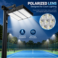 Éclairage LED anti-éblouissement IP66 de qualité supérieure pour terrains de tennis avec support réglable pour clubs de tennis et installations sportives