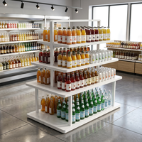 Présentoir de Cosmétiques Tendance 2026 Personnalisé à 4 Niveaux pour la Santé et la Beauté, en Métal Robuste de 1,2 mm avec Revêtement Époxy en Poudre, pour la Vente au Détail