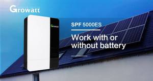 <span class=keywords><strong>Inversor</strong></span> Solar Híbrido <span class=keywords><strong>Growatt</strong></span> SPF5000ES 3KW 5KW Fuera de Red, Compatible con Batería de Litio de 48V, Sistema de Energía Solar - Product Image 5