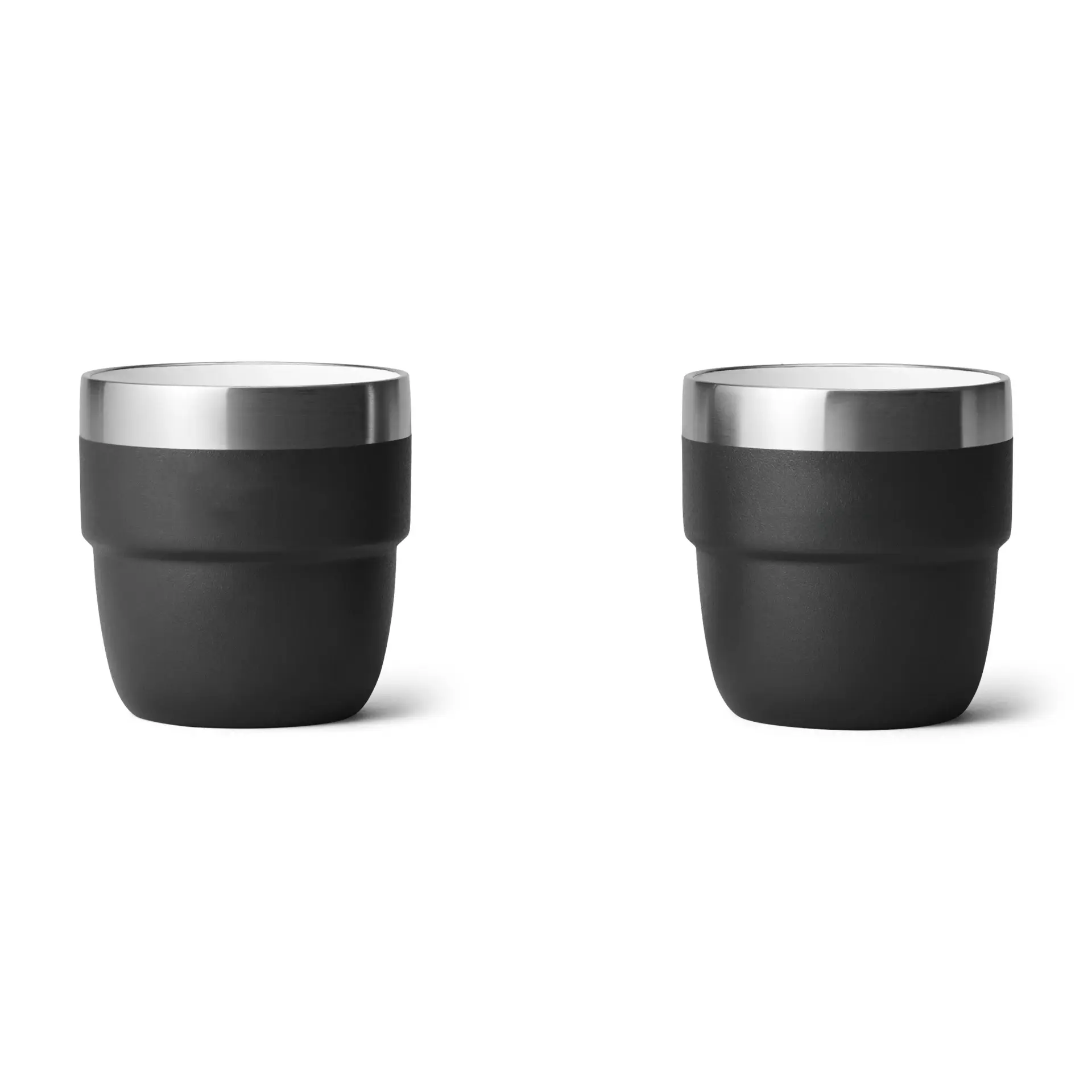 2024 تصميم جديد 4 أونصة 6 أونصة كوب القهوة الصغير القابل للتكديس كوب قهوة معزول بالتفريغ كوب قهوة بطلاء سيراميك من الفولاذ المقاوم للصدأ