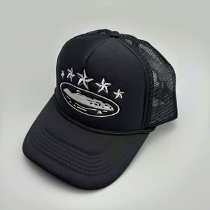 Gorra de Béisbol de 5 Paneles de Alta Calidad con Cordón, Gorra Trucker con Estrella Bordada y Malla - Product Image 4
