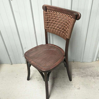 Chaise à cadre en plastique avec dossier tressé, empilable, pour restaurant commercial et formation