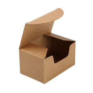 450g <b>Black</b> & Kraft Business Card <b>Boxes</b> with Flip Top Lid Stock Ready - Product Image 1