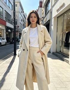 Nuovo Cappotto Lungo in Finta Pelliccia per Donna, Modello Oversize Bianco Stile Teddy, Giacca Invernale Calda con Design Doppiopetto - Product Image 2