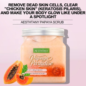 AESTHTANY Scrub Corpo Levigante alla Papaya con Granuli di Noce, Complesso Papaya e Niacinamide, Trattamento Rivitalizzante per Uniformare il Pigmento - Product Image 2