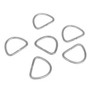 Hebillas de acero inoxidable con forma de D para joyería, bolsos, ropa, accesorios de bricolaje, varios tamaños - Product Image 5