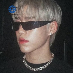 <span class=keywords><strong>Gafas</strong></span> de Sol Deportivas Teenyoun Extra Grandes Sin Montura, Estilo Punk, Espejo, Color Caramelo, para <span class=keywords><strong>Ciclismo</strong></span> - Product Image 2