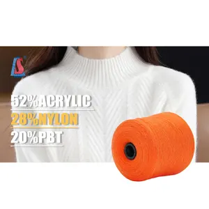 SALUD Anti pilling acrylic sweater yarn wholesales 50% Acrylic 28% PBT 22% Nylon blended yarn for machine yarn