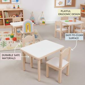 Chaises en bois Montessori pour garderies, centres de soins aux enfants, sièges empilables pour tout-petits, mobilier pour salles de classe, maternelles et jardins d'enfants - Product Image 3