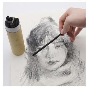 Artecho Set di matite a carboncino misto 15 pezzi Stick per <span class=keywords><strong>disegno</strong></span> artistico speciale 3-5mm * 6 pezzi 5-7mm * 6 pezzi 7-9mm * 3 pezzi matite Standard - Product Image 2