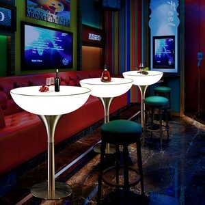 שולחן נייד חיצוני נטענת בר נייד שולחן הוביל רהיטי אירוע ריהוט בר נייד דלפק הגדרת בר קוקטייל עבור צד הבית - Product Image 4