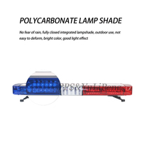 Lampu Strobo LED Merah Biru Super Baru untuk Atap Mobil, Lampu Peringatan Darurat dengan Sirine dan Speaker untuk Ambulans, Lampu Keamanan Publik