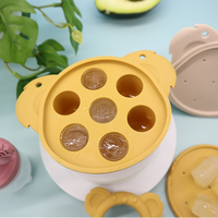 Set de Alimentador de Frutas para Bebés, Chupete y Mordedor Koala, 100% Silicona, Libre de BPA, Anti-caída, Tetina de Silicona, Bandeja para Cubitos de Hielo
