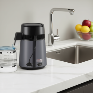 Destilador de Agua de 4L, Purificador de Agua Pura de Acero Inoxidable, Aparato Eléctrico de Tratamiento de Agua para Encimera - Product Image 2