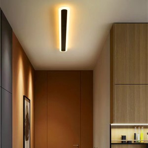 Lampada da Parete LED a Striscia in Acciaio Inox per Esterni, Design Lineare Ultra-Minimalista Moderno, Creativo con Bordi Arrotondati, Dimmerabile - Product Image 3