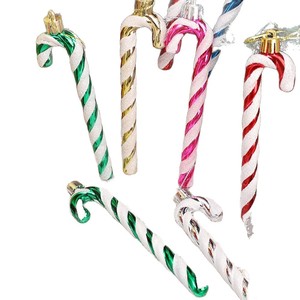 Adornos Navideños Casuales con Forma <span class=keywords><strong>de</strong></span> Bastón <span class=keywords><strong>de</strong></span> Caramelo, Hechos en China, Decoración para el Hogar, Paquete <span class=keywords><strong>de</strong></span> 6 Piezas - Product Image 5