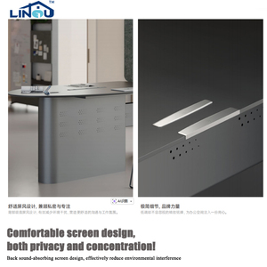 Bureau <span class=keywords><strong>de</strong></span> <span class=keywords><strong>conférence</strong></span> moderne <span class=keywords><strong>de</strong></span> haute qualité avec pieds en acier inoxydable et plateau peint, idéal pour atelier et salle <span class=keywords><strong>de</strong></span> réunion - Product Image 3