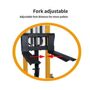 <span class=keywords><strong>Chariot</strong></span> à palettes manuel hydraulique HELI 1000 kg 2 tonnes avec fourches rétractables, transpalette manuel, gerbeur d'entrepôt - Product Image 5