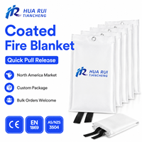 Couverture anti-feu en silicone pour la sécurité à la maison, en cuisine, protection contre les incendies d'urgence