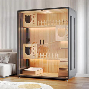 מכירות ישירות במפעל וילה חתול גדול מקורה גדול עץ חתולי עץ גדול מקורה של חתול זכוכית - Product Image 2