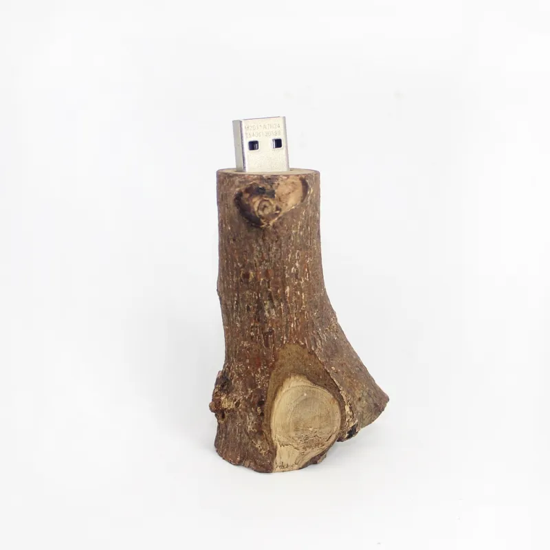 天然木の枝USBフラッシュドライブSTUMP木材パイル木製スティックUSBペンドライブ3.0ヤシの形