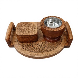 Sandalwood Incense Burner Bakhoor Artistic Detailing Handmade Eco-Friendly Natural Durable for Religious Use Gifting Home <b>Decor</b> - Product Image 2