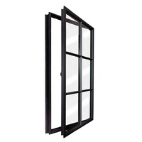 Ventanas Francesas SJUMBO Insonorizadas y de Eficiencia Energética, Ventana Abatible de Aluminio con Marco Doble Acristalamiento y Rejilla