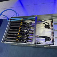Station de travail serveur tour IA à refroidissement liquide pour 4, 6 ou 8 GPU RTX 4090, 24 Go/48 Go