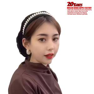 Chapeau élastique en satin réglable pour femme, très populaire, chapeau de pirate en soie épaisse à longue queue, costume ethnique d'extérieur - Product Image 2