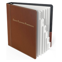 Carpeta Organizadora de Cuero para Planificación de Herencias Haoran, Portafolio de Cuero para Planificación de Herencias, Carpeta de Anillas (3 Anillas)