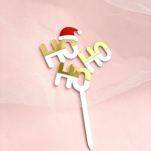 Honey And Sweetness <b>Acrylic</b> Christmas Cake Decorations Snowflake Candy Cane Inserts For Holiday Party Supplies - Product Image 6