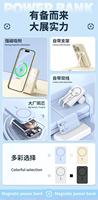 Batterie externe magnétique sans fil 10000mAh 15W, chargeur portable fin, type C PD, charge rapide