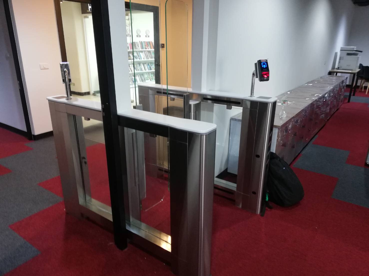 Barcode Scanner Speed Gate Turnstiles QR Code Reader Coin Operated Turnstile