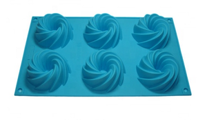 <span class=keywords><strong>Molde</strong></span> <span class=keywords><strong>de</strong></span> Silicona Desechable WQS para Pasteles y Galletas, Diseño Circular <span class=keywords><strong>de</strong></span> 6 Cavidades para Waffles, Origen Guangdong - Product Image 4