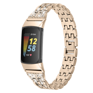 2023 nouveau <span class=keywords><strong>Bracelet</strong></span> <span class=keywords><strong>de</strong></span> <span class=keywords><strong>luxe</strong></span> en acier inoxydable pour <span class=keywords><strong>Fitbit</strong></span> <span class=keywords><strong>Bracelet</strong></span> <span class=keywords><strong>Bracelet</strong></span> mode diamant <span class=keywords><strong>Bracelet</strong></span> pour <span class=keywords><strong>Fitbit</strong></span> Charge 5 bandes - Product Image 1