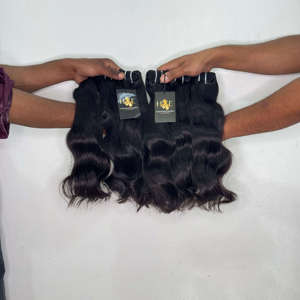 Extensions de cheveux naturels ondulés, cuticules alignées, cheveux vierges non traités, mèches de cheveux humains indiens non traités - Product Image 2