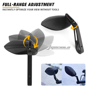 Rétroviseurs latéraux pour guidon de moto, rétroviseur convexe rétro anti-éblouissement en aluminium pour <span class=keywords><strong>Vespa</strong></span> Sprint Primavera - Product Image 3