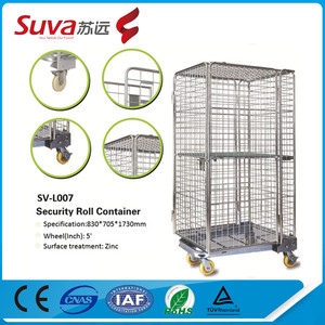Contenedor de almacenamiento <span class=keywords><strong>grande</strong></span> rueda para transportar mercancías almacén jaulas - Product Image 4