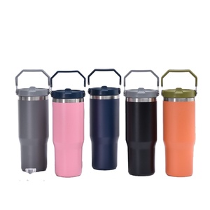 แก้วทัมเบลอร์30 oz พร้อมฝาปิดแบบมีฝาปิดสุญญากาศทำจากสแตนเลสสตีล18/8แก้วกาแฟฉนวนเก็บความร้อนถ้วยน้ำดื่ม - Product Image 4